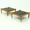 Pamono Scandinavian Coffee Table in Oak and Slate by Eric Merthen for Ire Möbler, 1960s> Coffee & Side Tables