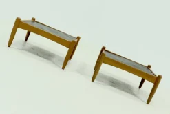 Pamono Scandinavian Coffee Table in Oak and Slate by Eric Merthen for Ire Möbler, 1960s><noscript><img width=