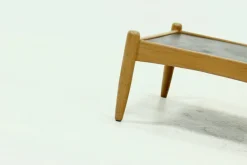 Pamono Scandinavian Coffee Table in Oak and Slate by Eric Merthen for Ire Möbler, 1960s><noscript><img width=