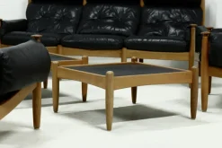 Pamono Scandinavian Coffee Table in Oak and Slate by Eric Merthen for Ire Möbler, 1960s><noscript><img width=
