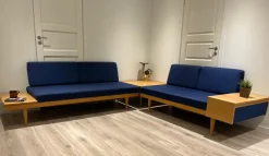 Outlet Pamono Scandinavian Dangle Daybeds and Table by Ingmar Relling & Haldor Vik for Ekornes, 1960s, Set of 3