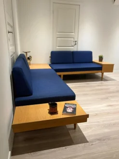 Outlet Pamono Scandinavian Dangle Daybeds and Table by Ingmar Relling & Haldor Vik for Ekornes, 1960s, Set of 3