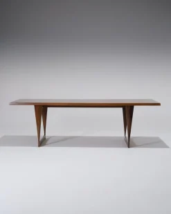 Pamono Scandinavian Dark Wood Coffee Table from Peter Løvig Nielsen, 1960s><noscript><img width=