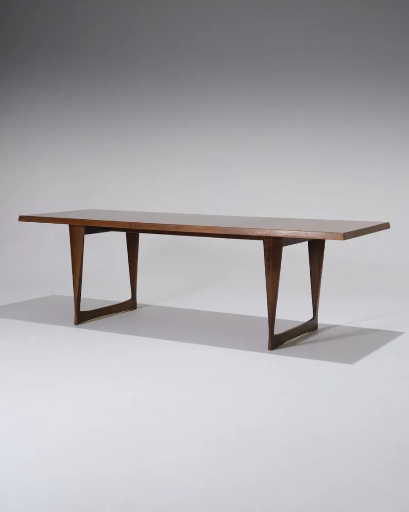 Pamono Scandinavian Dark Wood Coffee Table from Peter Løvig Nielsen, 1960s> Coffee & Side Tables