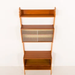 Online Pamono Scandinavian Free Standing Wall Unit with Audio Apliances Cabinet, 1960s