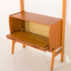 Online Pamono Scandinavian Free Standing Wall Unit with Audio Apliances Cabinet, 1960s