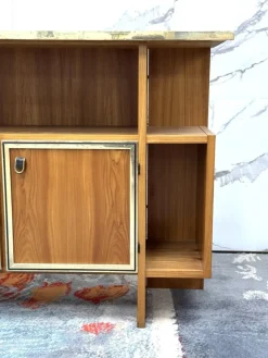 Outlet Pamono Scandinavian Geometric Wood Console Table, 1970s