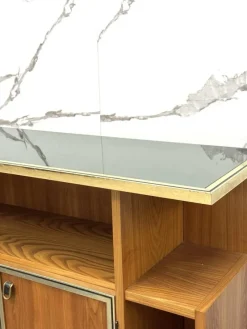 Outlet Pamono Scandinavian Geometric Wood Console Table, 1970s