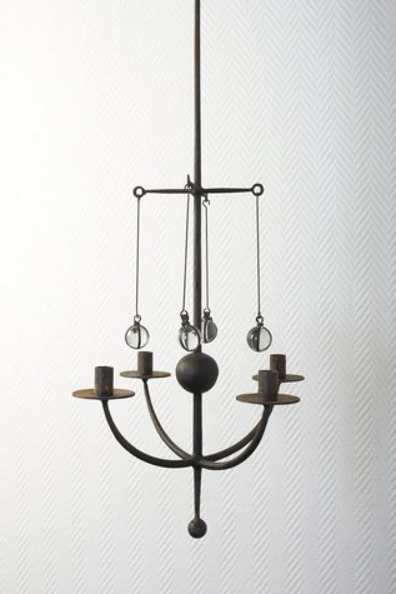 Pamono Scandinavian Iron Candleholder> Candleholders