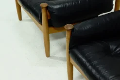 Pamono Scandinavian Lounge Chairs by Eric Merthen for Ire Möbler, 1960s, Set of 2><noscript><img width=