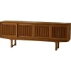 Discount Pamono Scandinavian Low Sideboard in Oak, 1950s