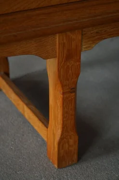 Discount Pamono Scandinavian Low Sideboard in Oak, 1950s