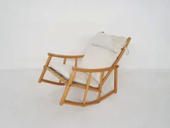 Pamono Scandinavian Modern Birch Spindle Rocking Lounge Chair, 1960s> Rocking Chairs