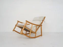 Pamono Scandinavian Modern Birch Spindle Rocking Lounge Chair, 1960s><noscript><img width=