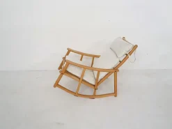Pamono Scandinavian Modern Birch Spindle Rocking Lounge Chair, 1960s><noscript><img width=