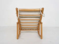 Pamono Scandinavian Modern Birch Spindle Rocking Lounge Chair, 1960s><noscript><img width=