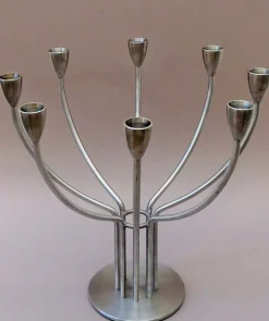 Pamono Scandinavian Modern Candleholder in Steel by M. Hagberg for Ikea, 1970s> Candleholders