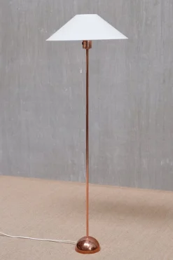 Pamono Scandinavian Modern Copper G01 Floor Lamp from Bergboms, Sweden, 1960s><noscript><img width=