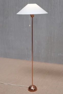 Pamono Scandinavian Modern Copper G01 Floor Lamp from Bergboms, Sweden, 1960s><noscript><img width=
