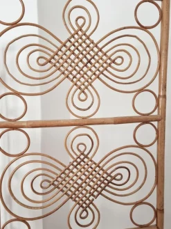 Pamono Scandinavian Modern Room Divider in Rattan by Josef Frank, Sweden, 1960s><noscript><img width=
