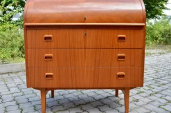 Clearance Pamono Scandinavian Modern Secretary Desk in Teak from Svegards Markaryd