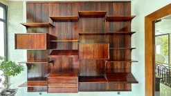 New Pamono Scandinavian Modular Wall Shelf in Rosewood attributed to Poul Cadovius for Cado, 1960s