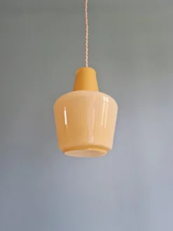 Pamono Scandinavian Opaline Pendant Light, 1960s><noscript><img width=