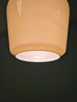 Pamono Scandinavian Opaline Pendant Light, 1960s><noscript><img width=