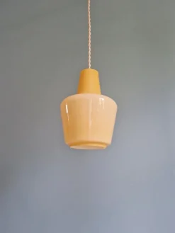 Pamono Scandinavian Opaline Pendant Light, 1960s><noscript><img width=