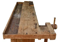 New Pamono Scandinavian Pine Trestle Workbench, 1890s