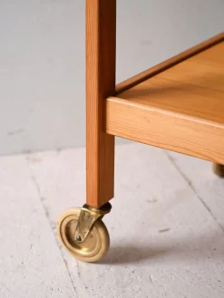 Clearance Pamono Scandinavian Pine Trolley, 1960s