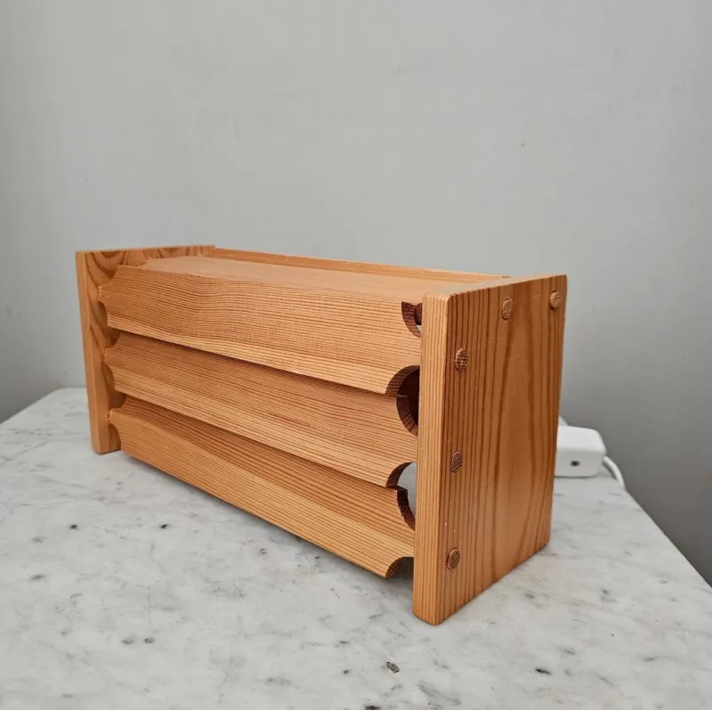 Discount Pamono Scandinavian Pine Wall Lamp by Gösta Känngård for Nordisk Present, 1960s