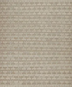 Pamono Scandinavian Rug with Beige-Brown Geometric Pattern from R&K Principal Jahanshah Nazmiyal> Carpets & Textiles|Carpets & Textiles