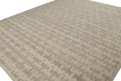 Pamono Scandinavian Rug with Beige-Brown Geometric Pattern from R&K Principal Jahanshah Nazmiyal> Carpets & Textiles|Carpets & Textiles