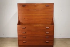 Pamono Scandinavian Secretary by Børge Mogensen for Søborg Møbelfabrik, 1960s> Secretaires