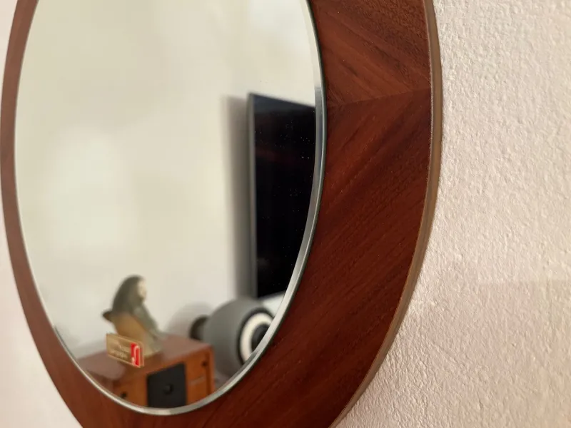 Online Pamono Scandinavian Style Crystal Mirror, Germany, 1970s