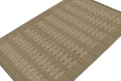 Sale Pamono Scandinavian Style Kilim Rug in Beige with Geometric Patterns from R&K Principal Jahanshah Nazmiyal