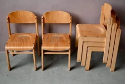 Online Pamono Scandinavian Style Light Wood Children's Chairs, Set of 20