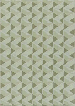 Best Pamono Scandinavian Style Rug in Light Green with Geometric Patterns from R&K Principal Jahanshah Nazmiyal