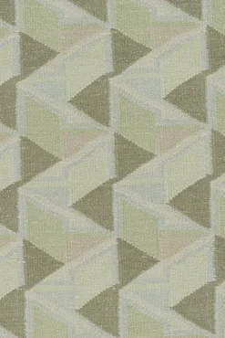 Best Pamono Scandinavian Style Rug in Light Green with Geometric Patterns from R&K Principal Jahanshah Nazmiyal