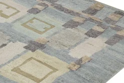 Hot Pamono Scandinavian Style Rug with Geometric Patterns from R&K Principal Jahanshah Nazmiyal