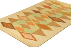 Online Pamono Scandinavian Style Rug with Geometric Patterns from R&K Principal Jahanshah Nazmiyal