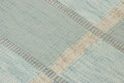 Clearance Pamono Scandinavian Style Rug with Light Blue Geometric Patterns from R&K Principal Jahanshah Nazmiyal