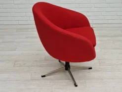 Online Pamono Scandinavian Swivel Lounge Chair in Wool by Karl Eric Klote, 1960s