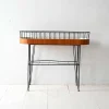 Best Pamono Scandinavian Teak and Metal Flower Stand, 1960s