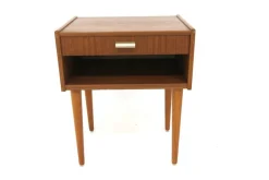 Pamono Scandinavian Teak Bedside Table, 1960s> Nightstands