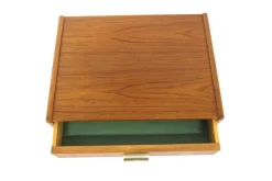Pamono Scandinavian Teak Bedside Table, 1960s><noscript><img width=