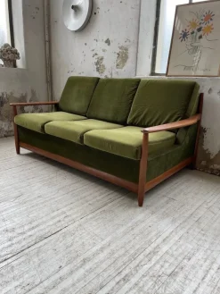 New Pamono Scandinavian Teak Bench, 1950s