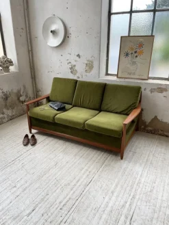 New Pamono Scandinavian Teak Bench, 1950s