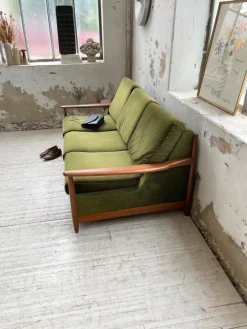 New Pamono Scandinavian Teak Bench, 1950s